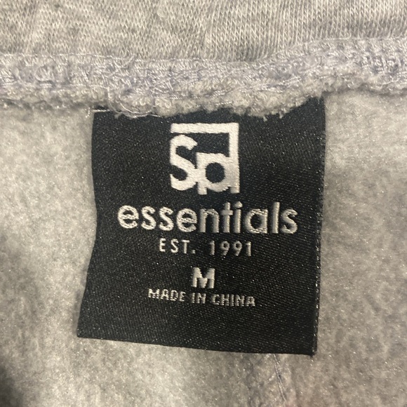 SP Essentials gray sweat pant joggers - Picture 5 of 7